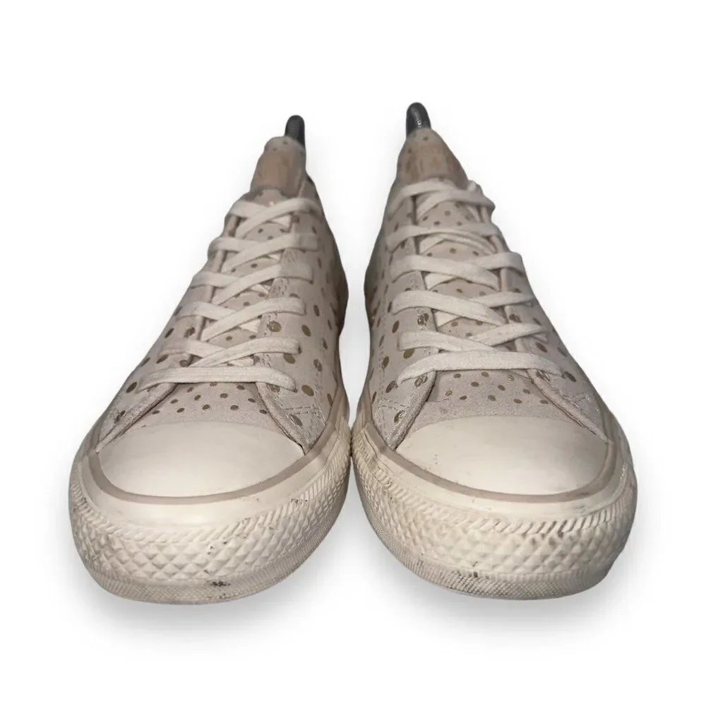 Converse Chuck Taylor All Star Suede Gold Polka Dot‎ Men's 6 Women's 8